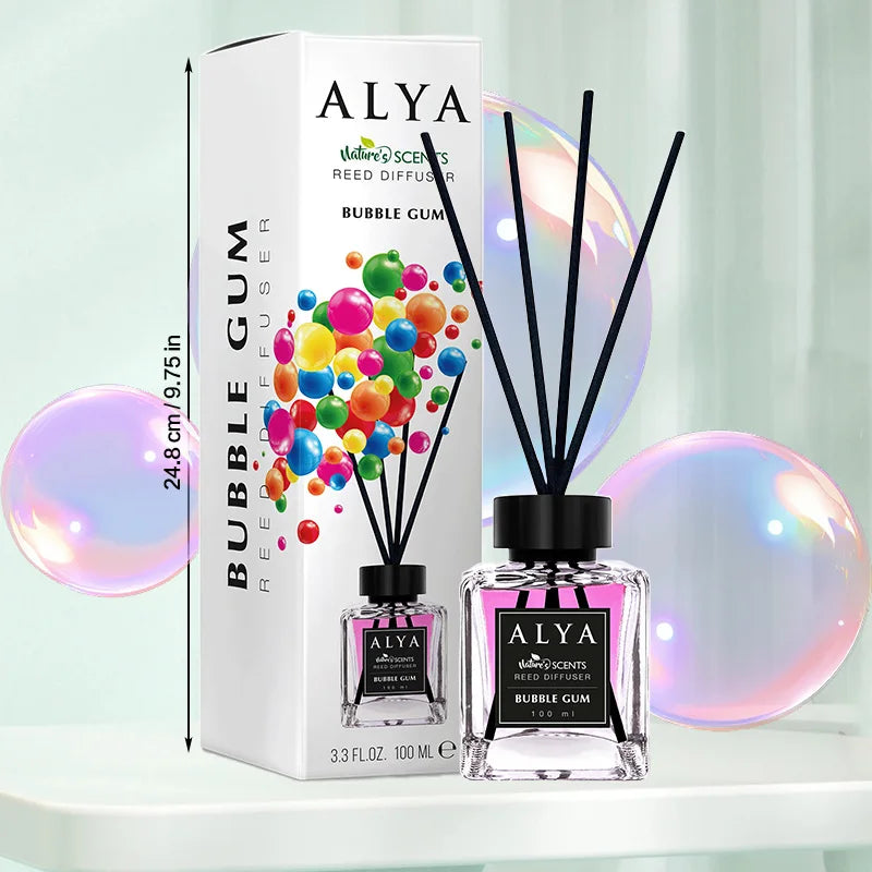 Scented Reed Diffuser Set With Four Incense Sticks