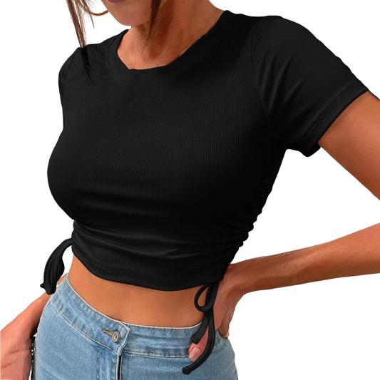 Round Neck Crop Top