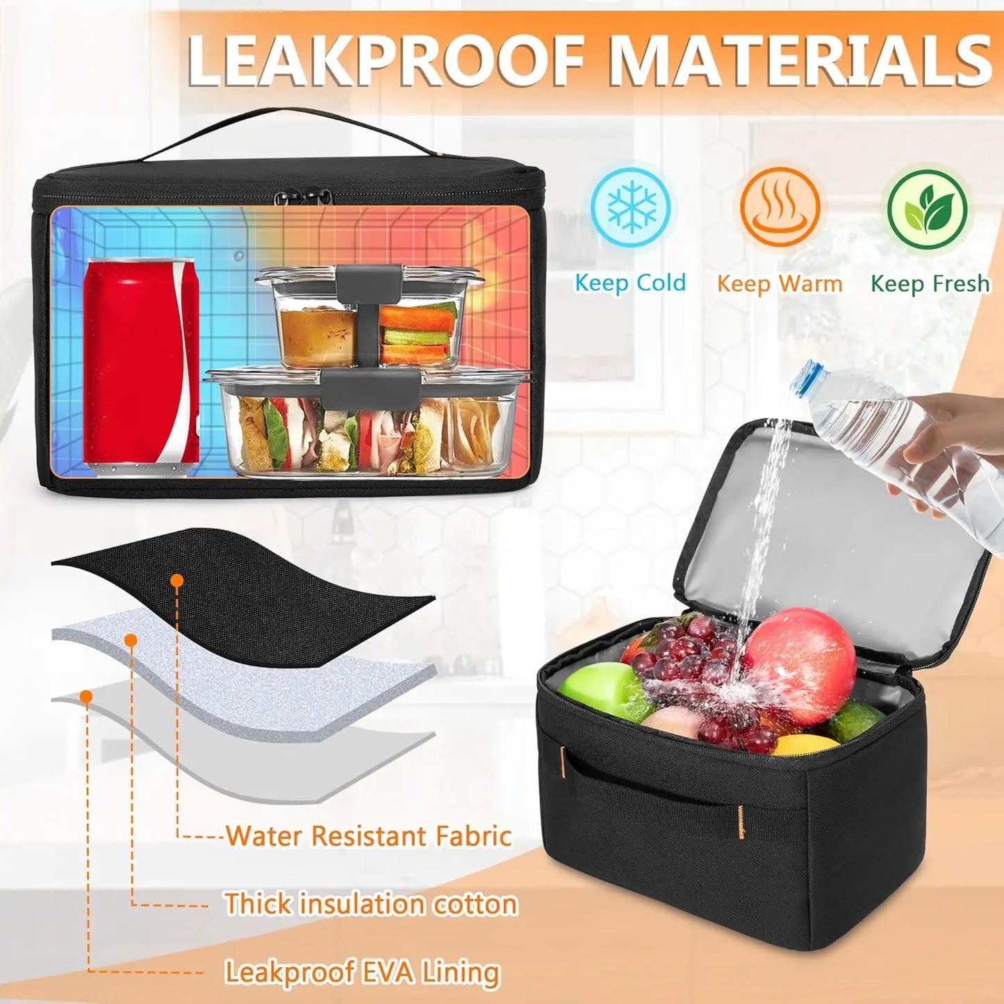 Tactical Lunch Box Backpack With Insulated Cooler Seventeen Laptop Sleeve