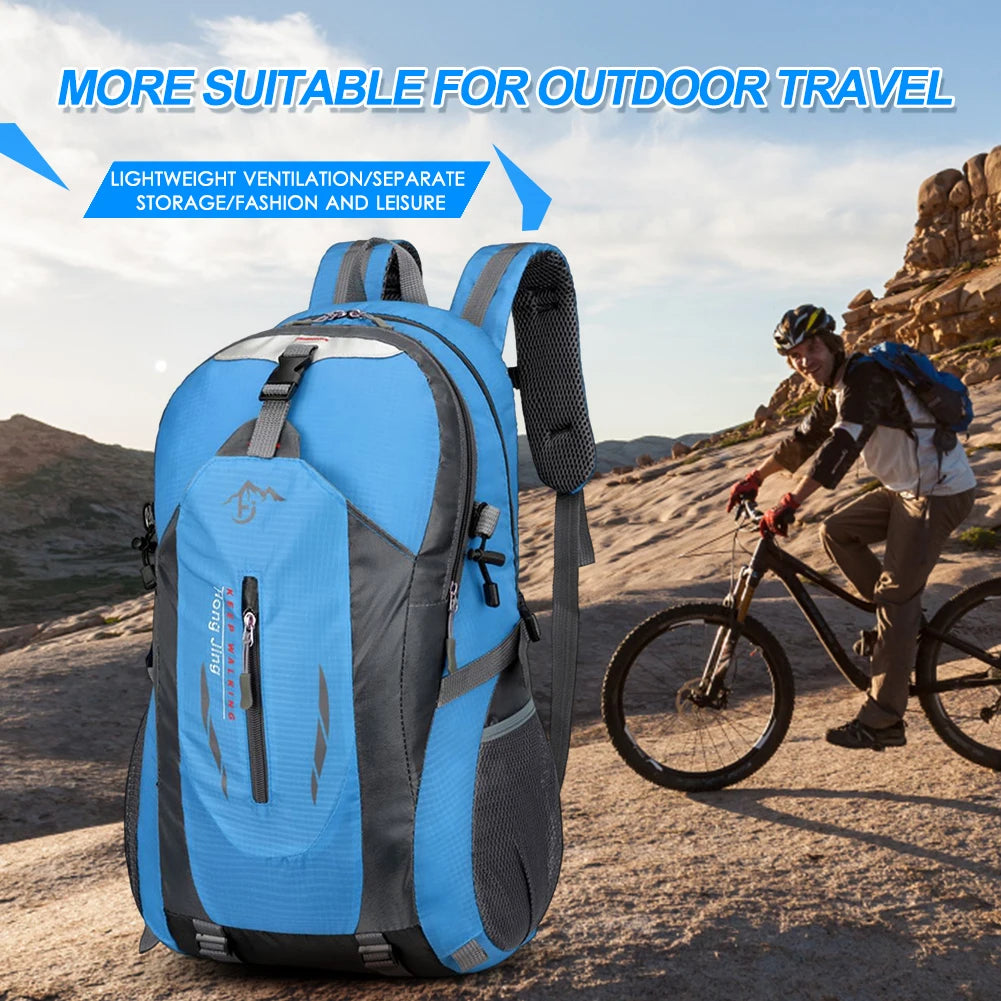 Polyester Fishing Backpack Unisex Breathable Large Capacity Wear Resistant