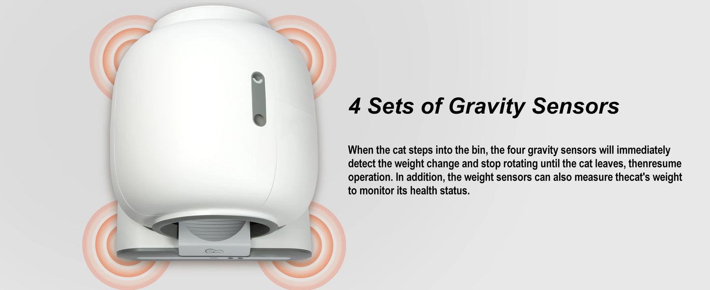 App Controlled Self Cleaning Cat Litter Box With WiFi Connection