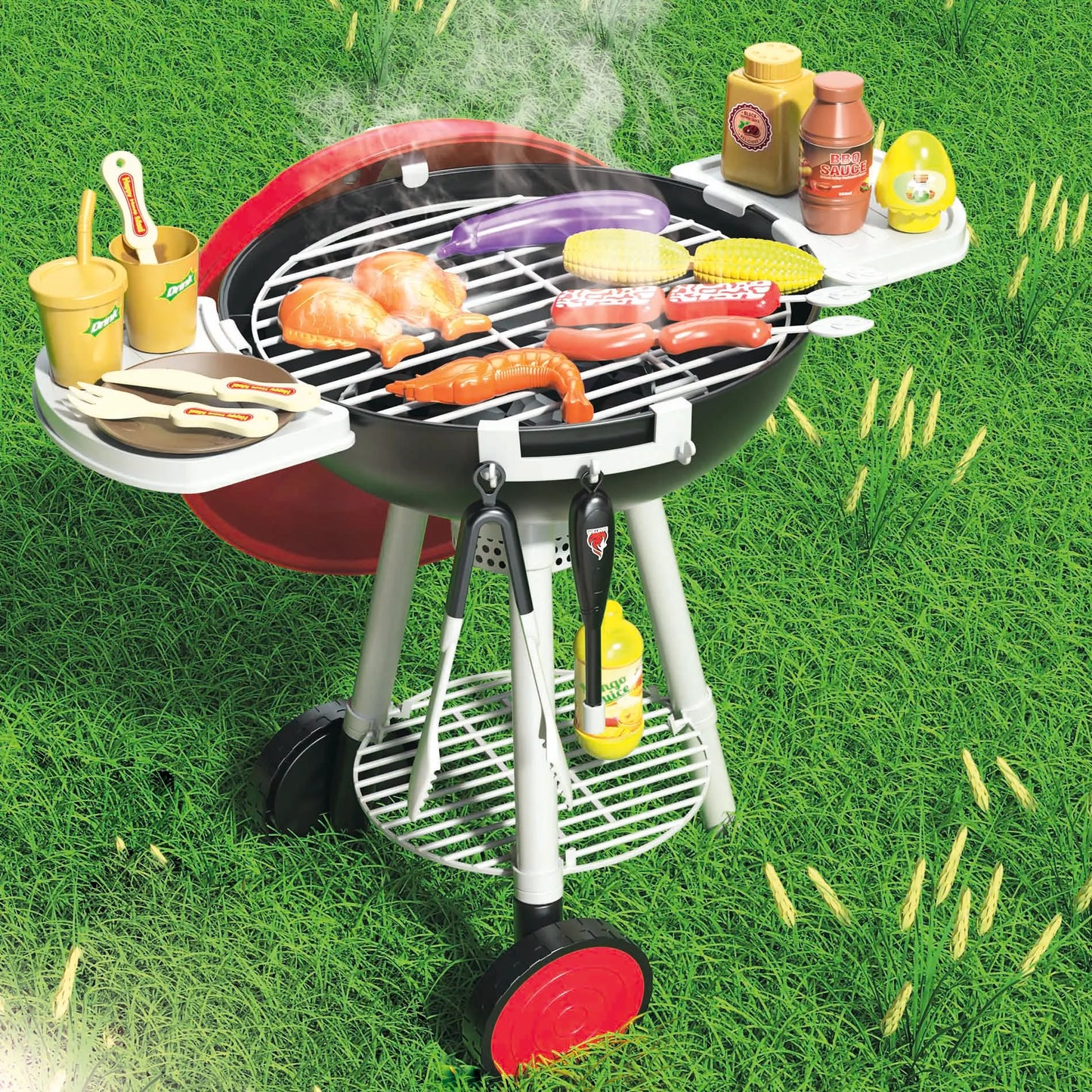 25pc Toy Barbecue Grill Set for Kids