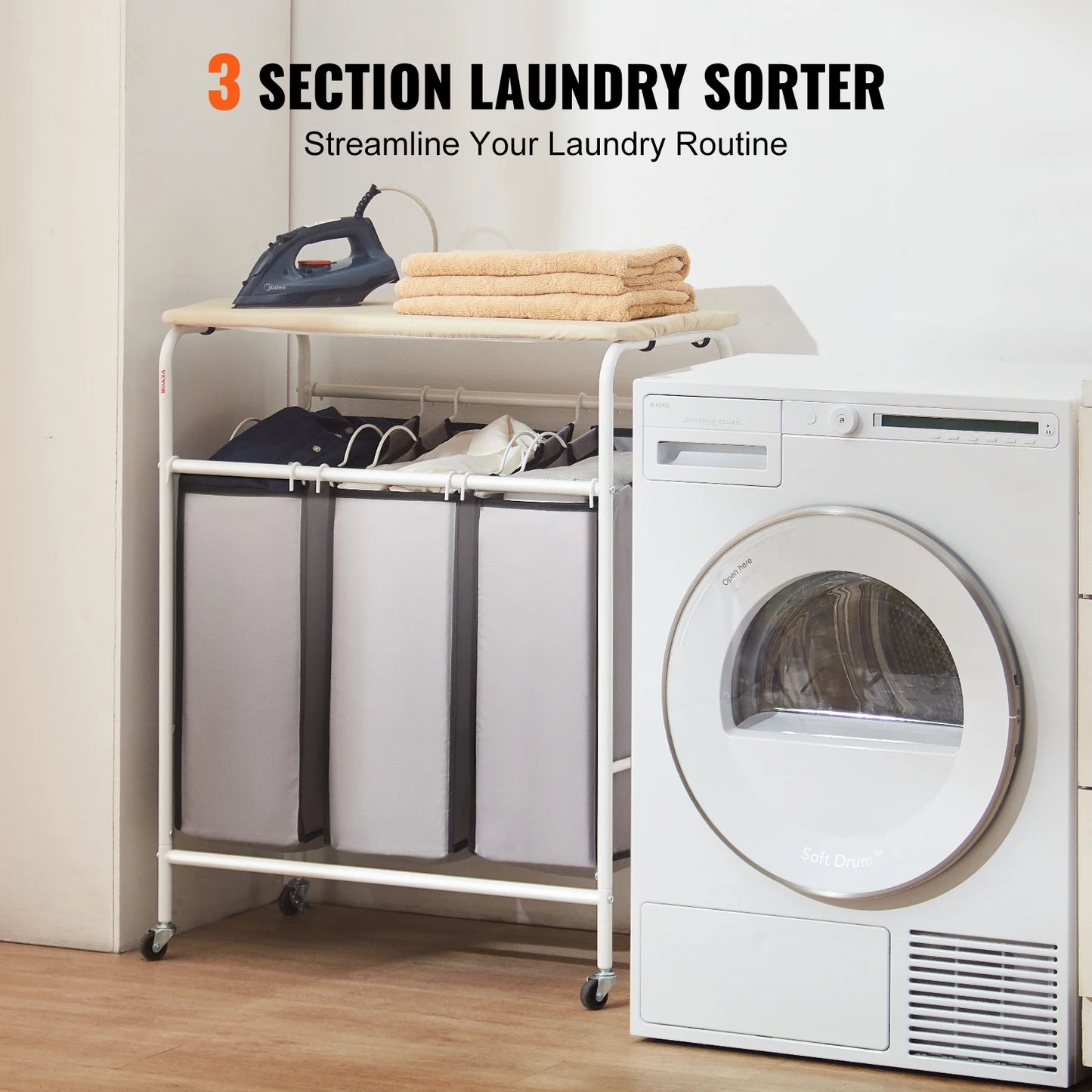Laundry Sorter Cart