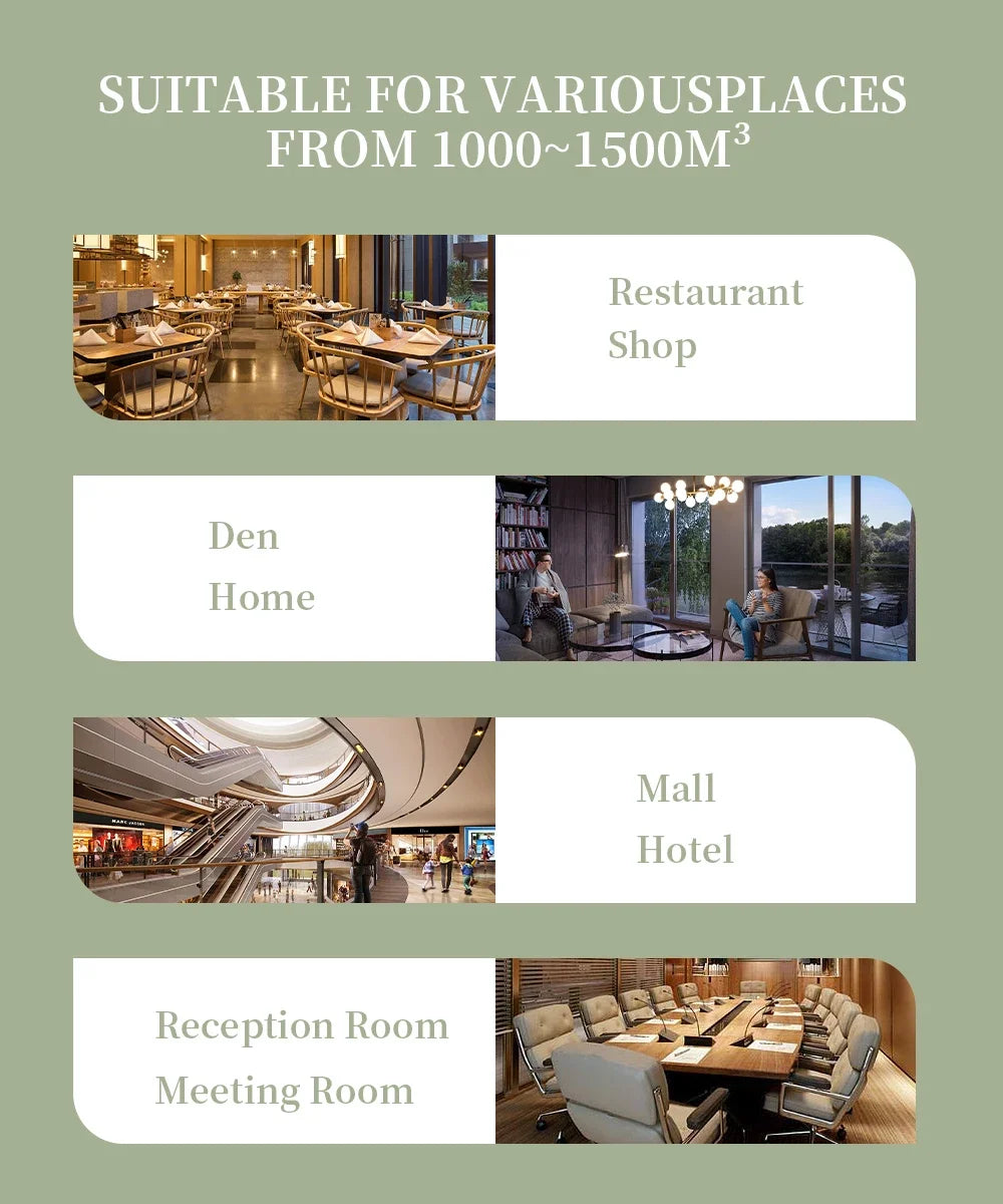 Namste Bluetooth Aroma Diffuser With Essential Oils 1000-1500m3 Coverage