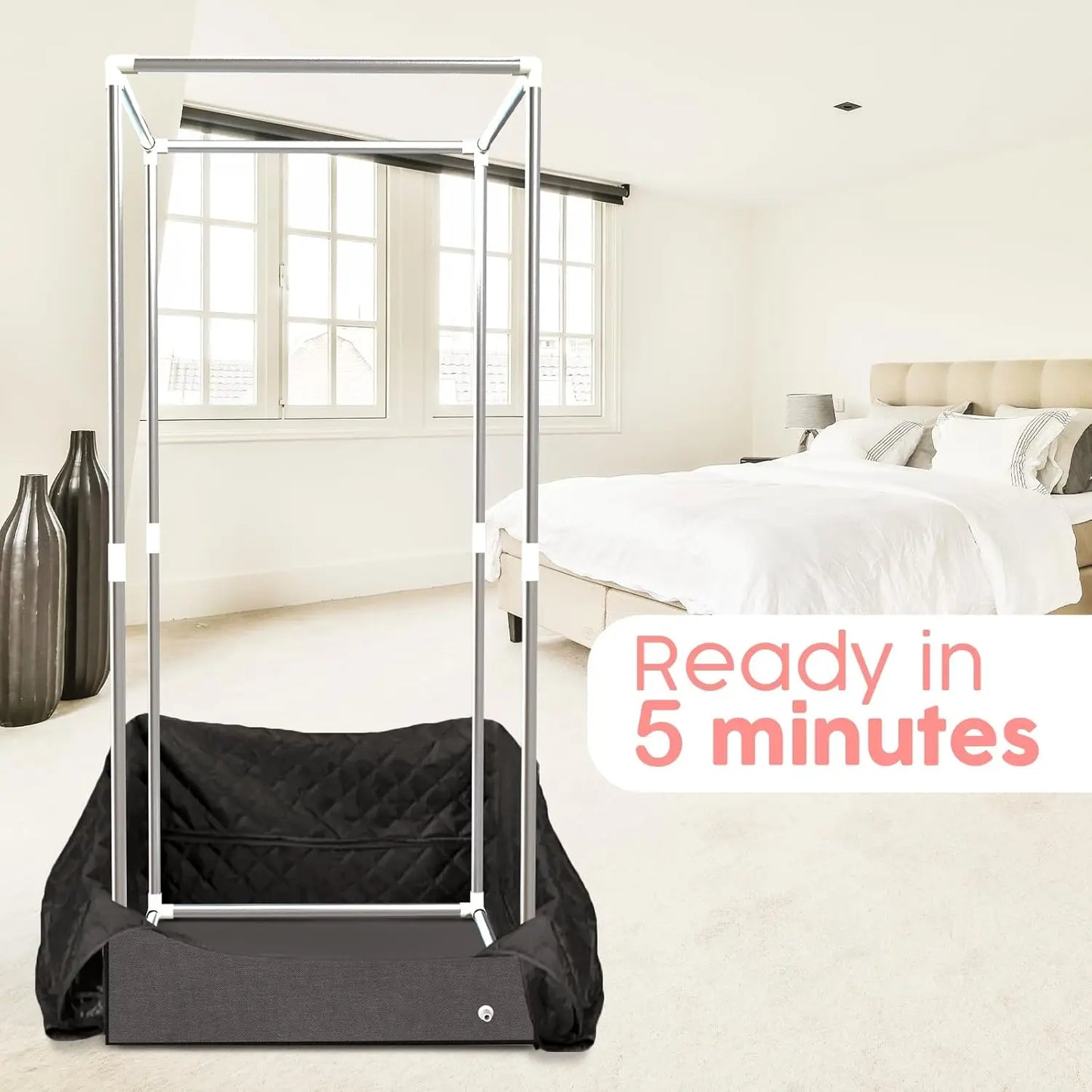 Portable Steam Sauna Tent For Home Spa With Transom Windows