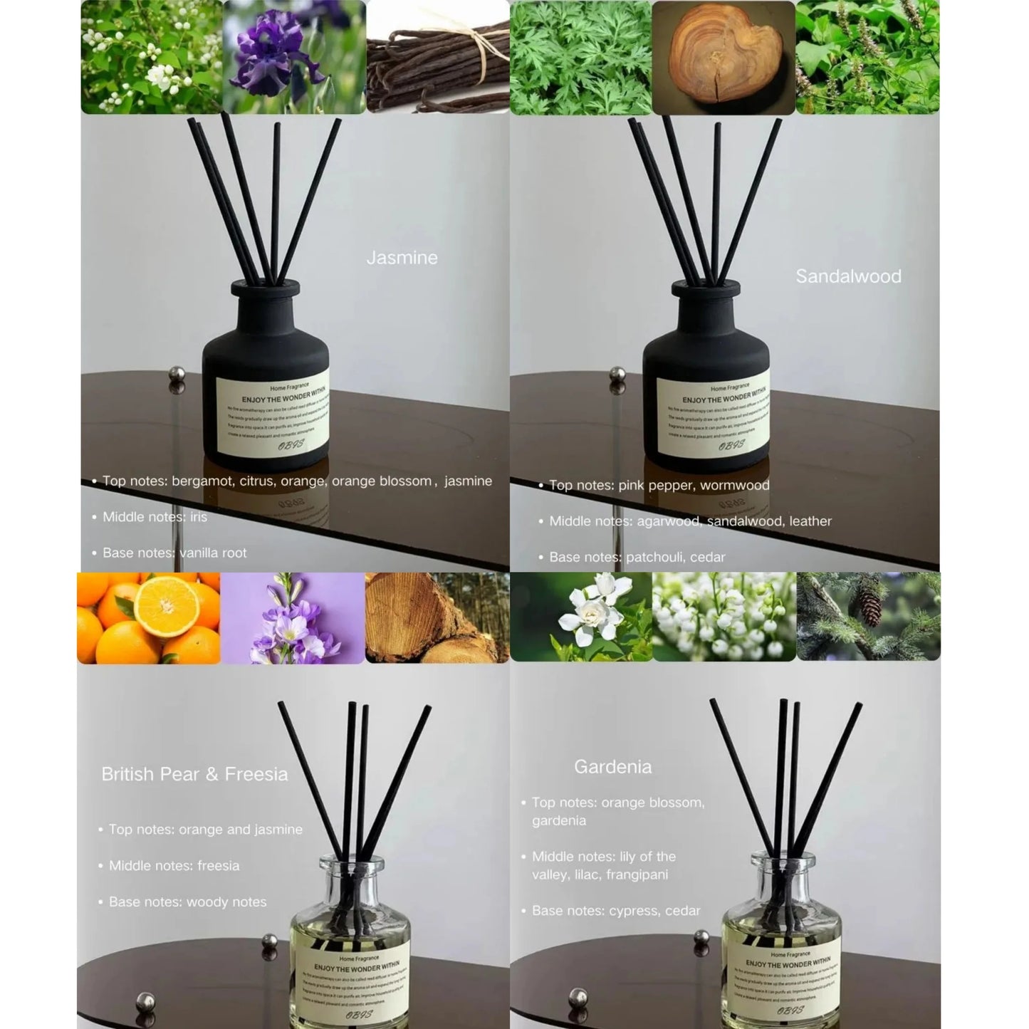 Fragrance Oil With Reed Diffuser Stick Home Room Air Freshener