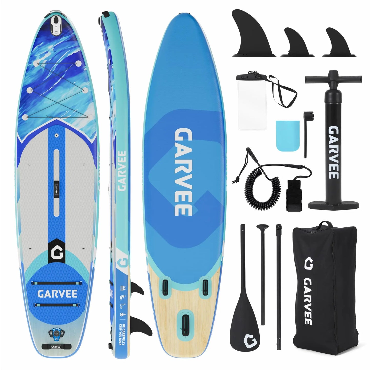 Extra Wide Inflatable Stand Up Paddleboard for Adults and Youth