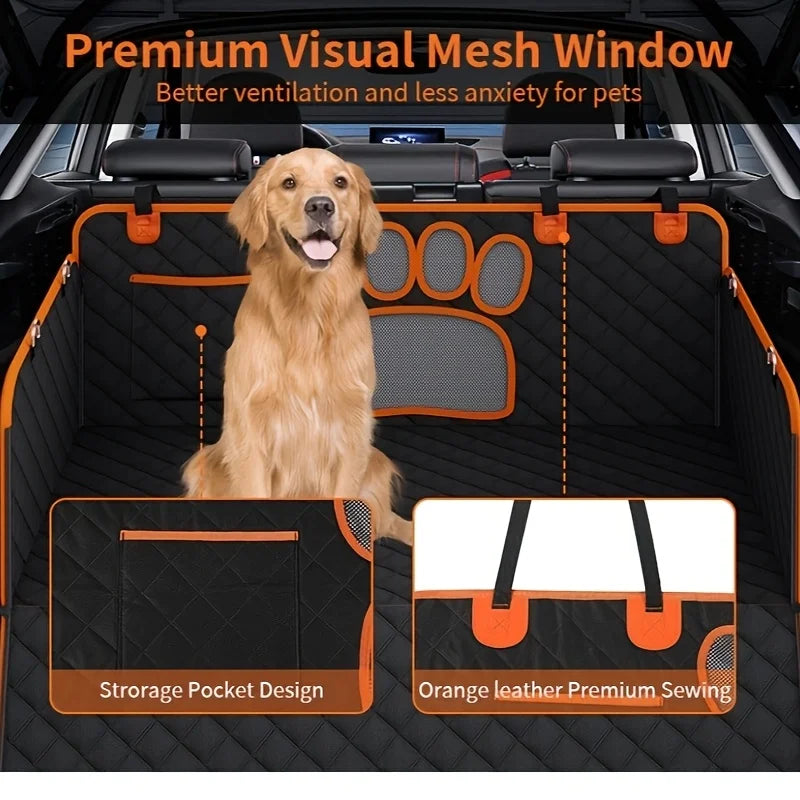 Waterproof Dog Seat Cover With Durable Side Flaps For Cars