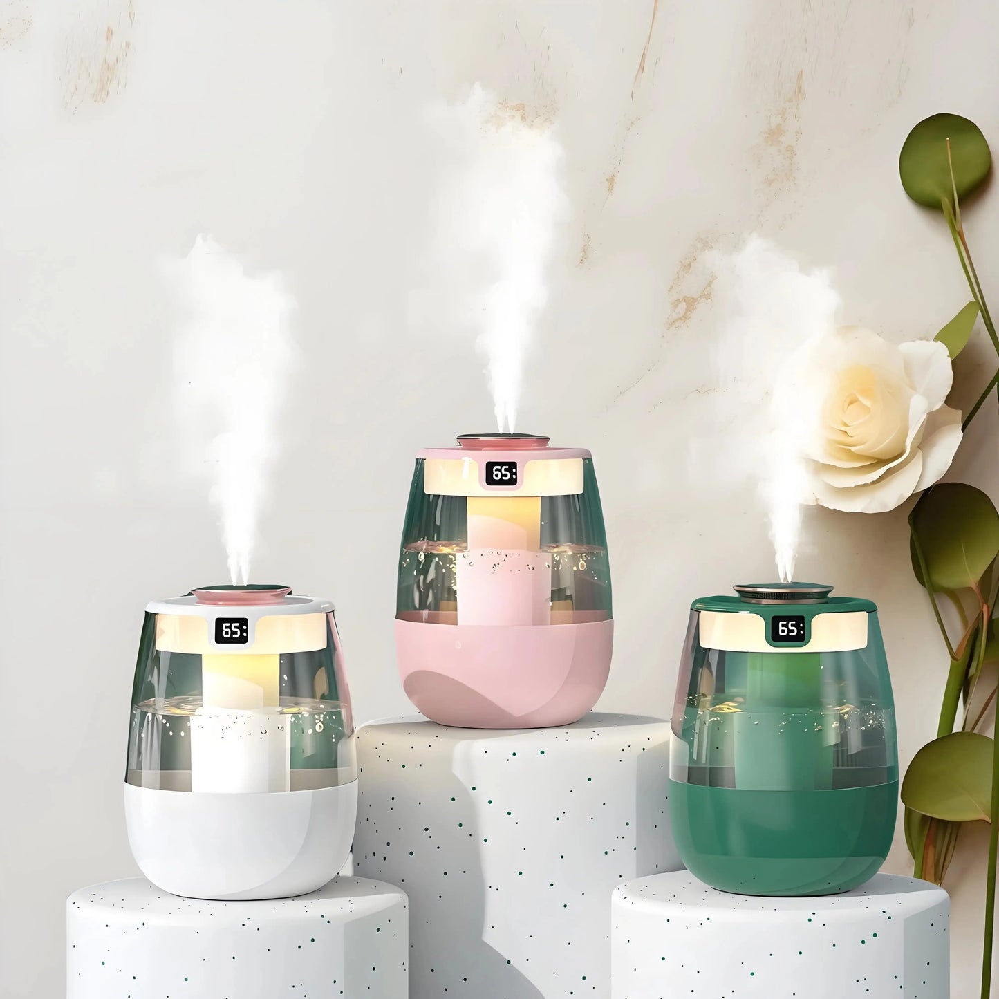 Double Spray Humidifier USB Powered Mist For Rooms