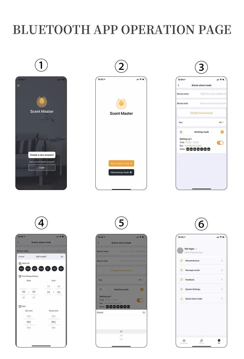 Namste Bluetooth Aroma Diffuser With Essential Oils 1000-1500m3 Coverage