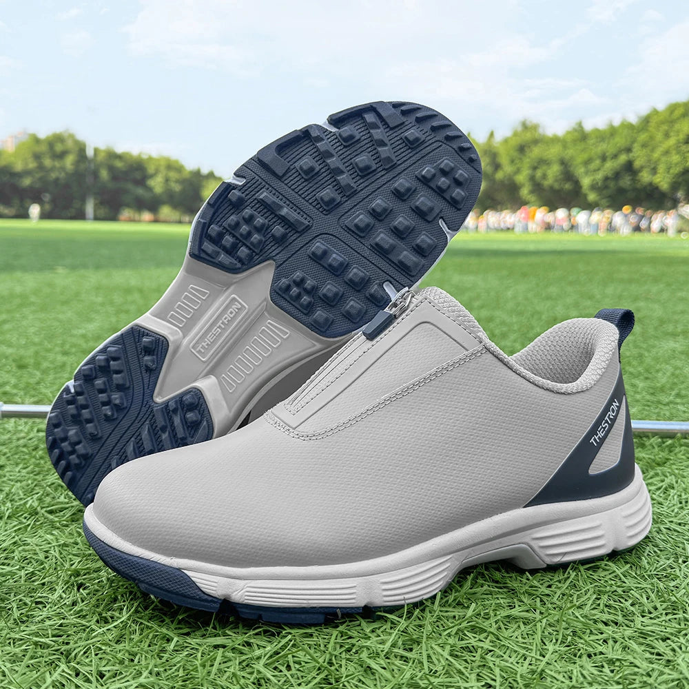 Men Golf Shoes Professional Performance Outdoor Footwear With Rubber Outsole