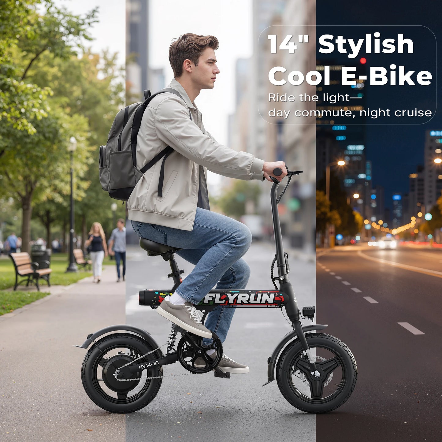 Flyrun NV14-ST Electric Bike 500W Peak Motor Road Bicycle