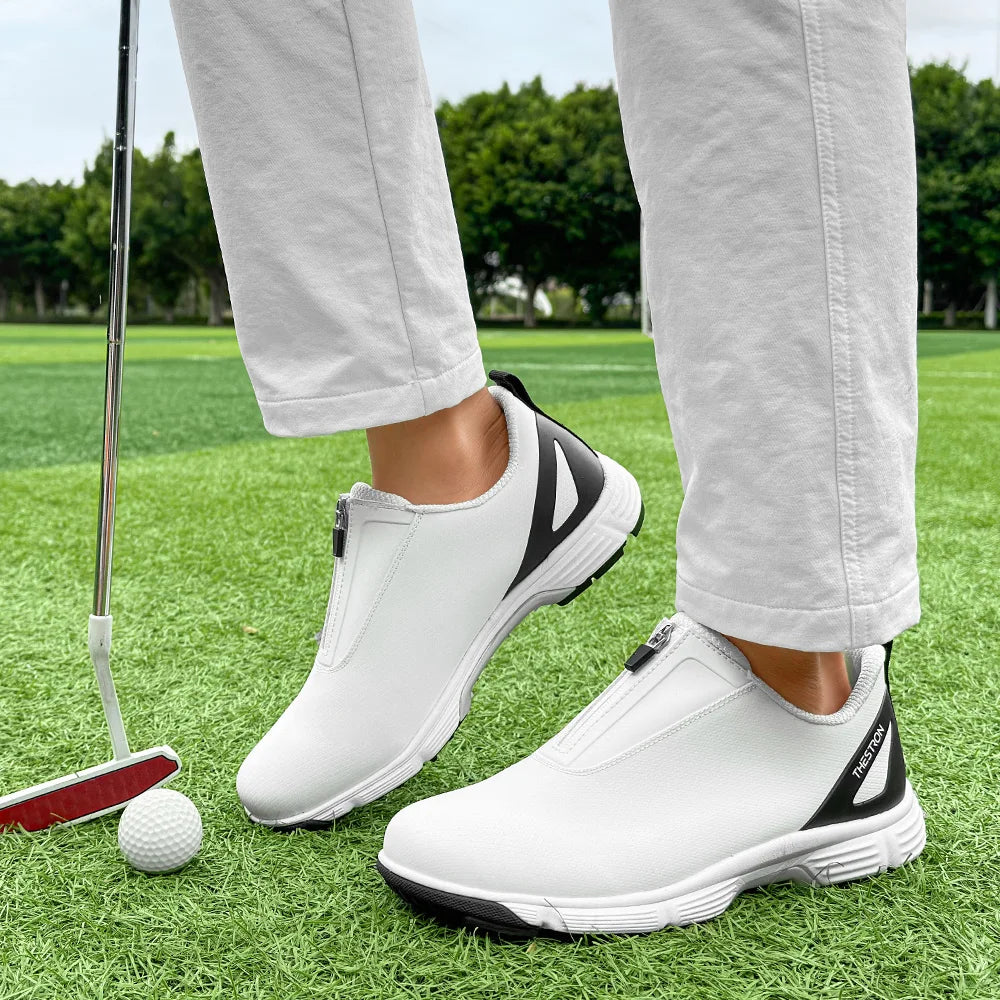 Men Golf Shoes Professional Performance Outdoor Footwear With Rubber Outsole