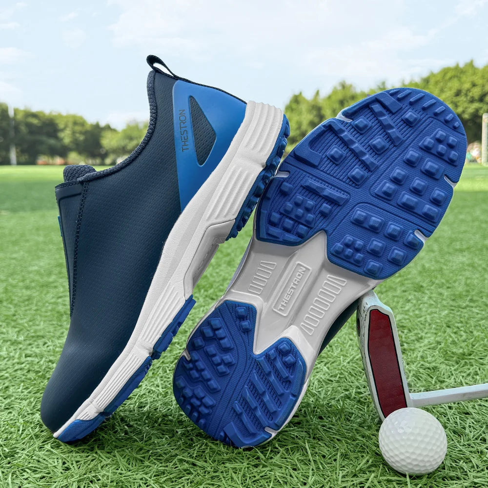Men Golf Shoes Professional Performance Outdoor Footwear With Rubber Outsole
