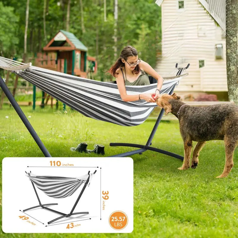 Gyroor Adjustable Stand Hammock Supports 600 Lb Capacity