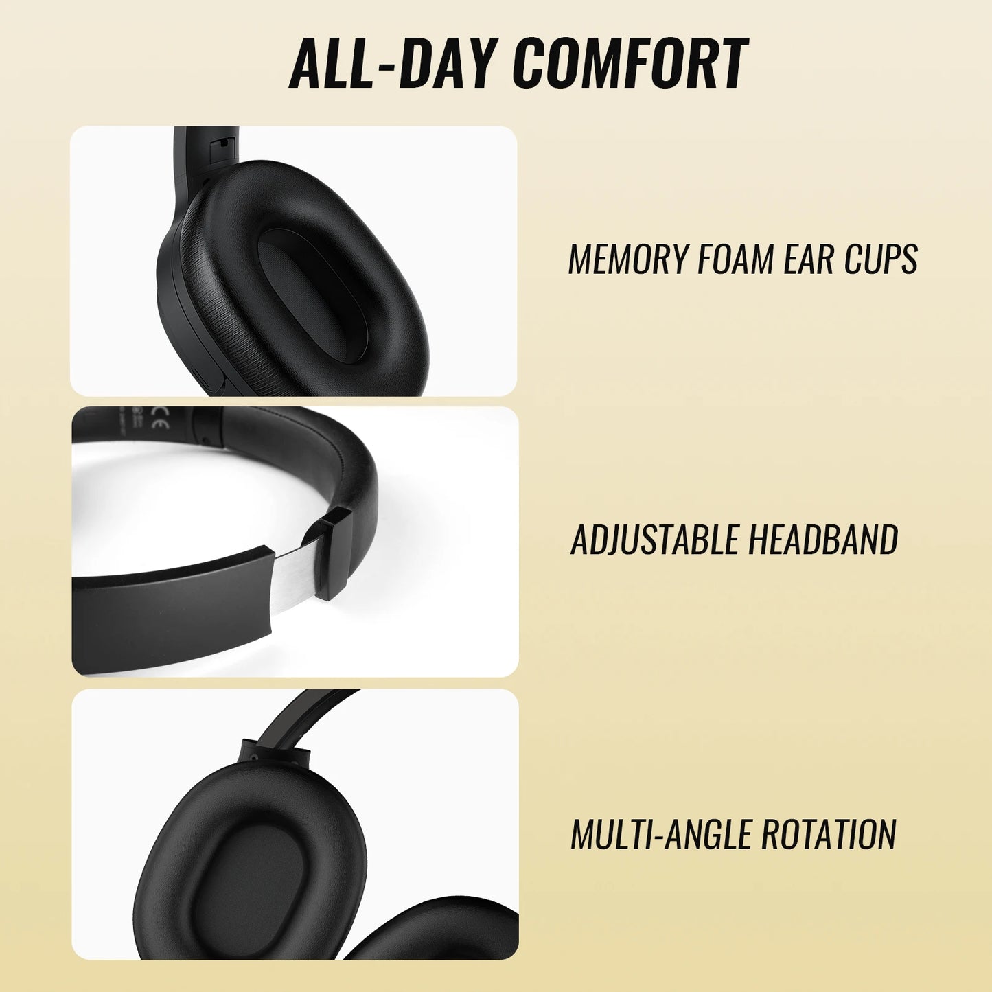 Wireless Hybrid Active Noise Cancelling Headphones Premium