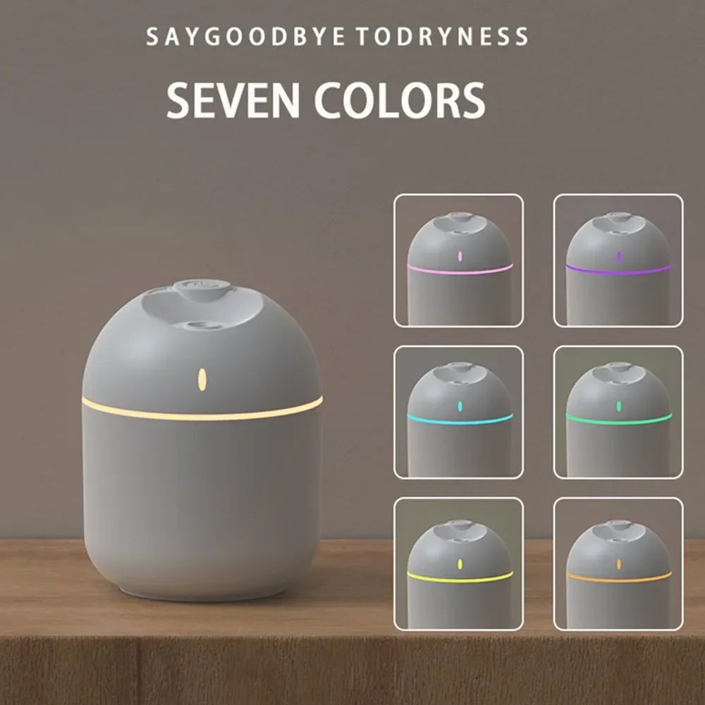 Air Humidifier With LED Night Light And Aroma Diffuser
