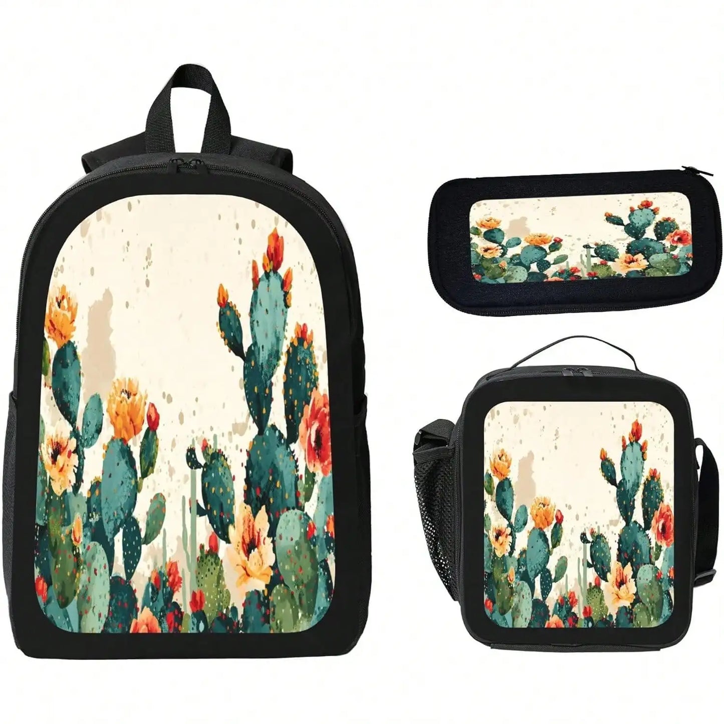 Unisex Vintage Modern Radio Backpack With Lunch Bag