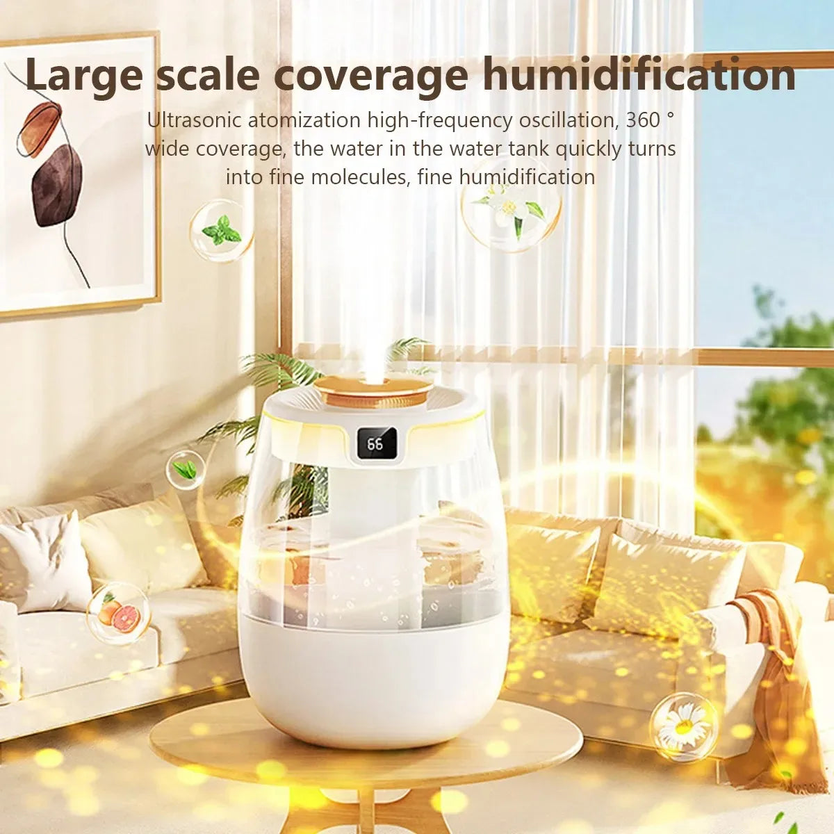 Double Spray Humidifier USB Powered Mist For Rooms