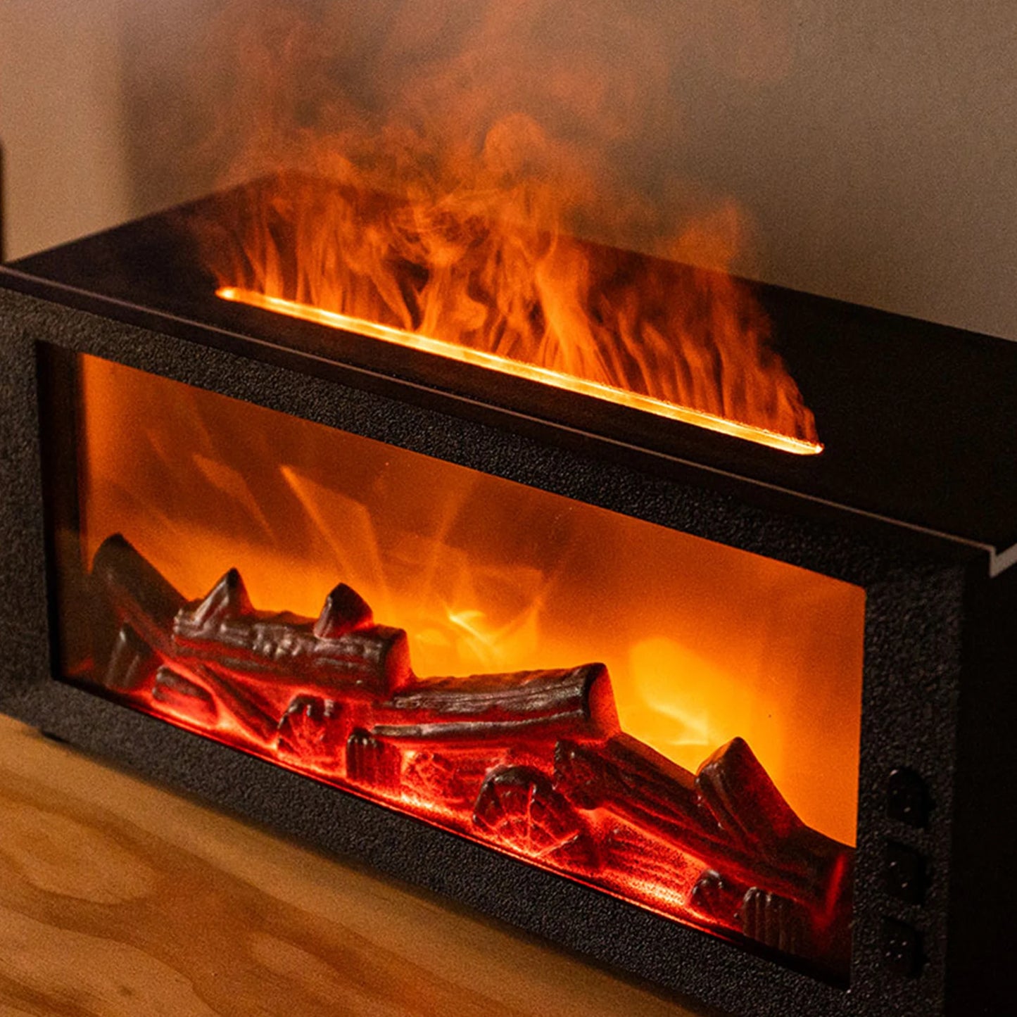 Fireplace Flame Air Diffuser Humidifier Aromatherapy Essential Oil Diffuser