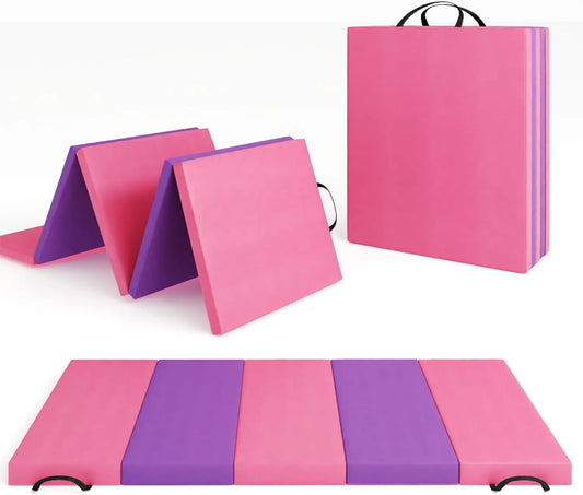 Folding Gym Mat With Extra Firm High Density EPE Foam For Tumbling