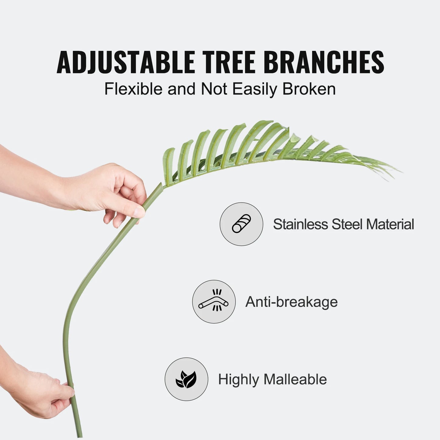 SucceBuy Artificial Palm Tree Faux Plant For Outdoor Display