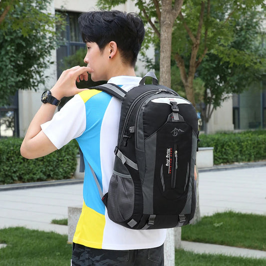 Polyester Fishing Backpack Unisex Breathable Large Capacity Wear Resistant