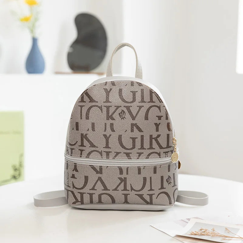 PU Leather Mini Backpack Retro Crossbody Bag For Unisex Casual