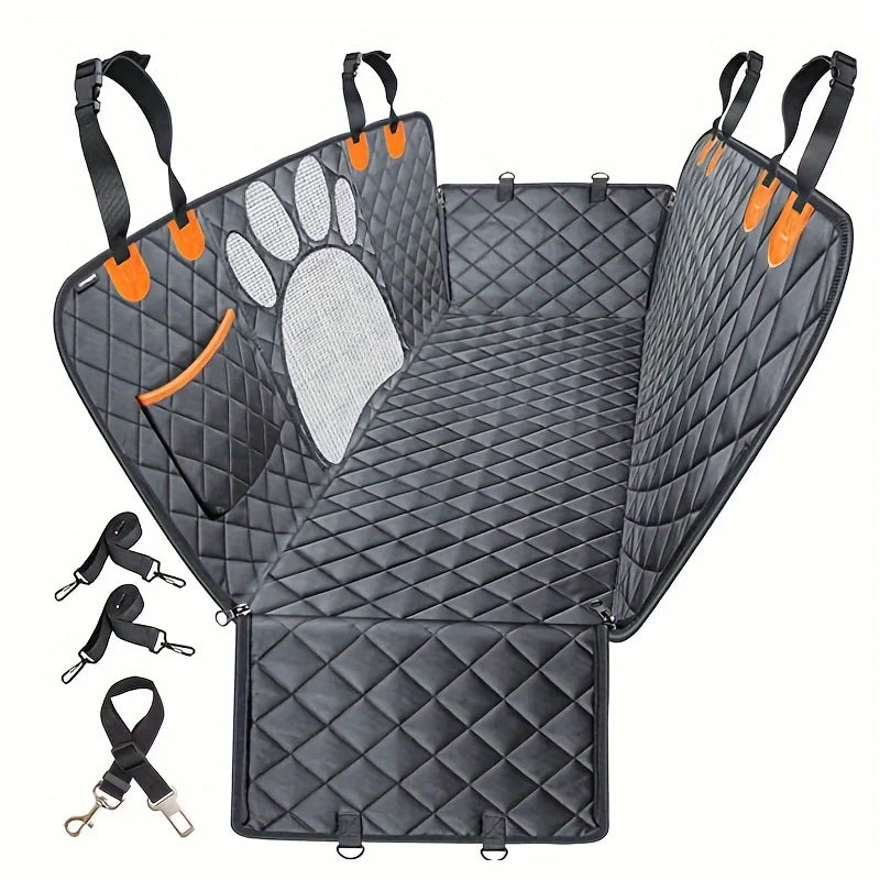 Waterproof Dog Seat Cover With Durable Side Flaps For Cars