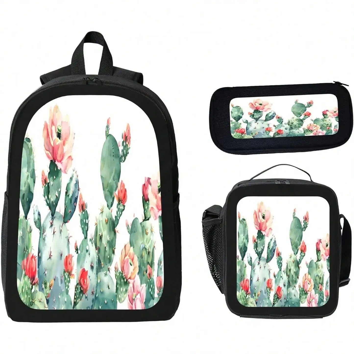 Unisex Vintage Modern Radio Backpack With Lunch Bag