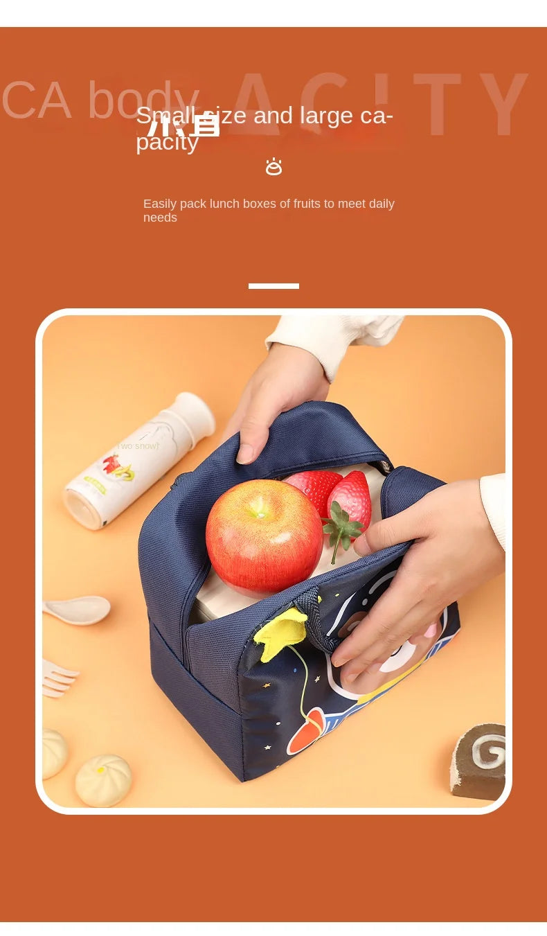Cartoon Children's Lunch Bag Thermal Insulation Aluminum Film High Quality