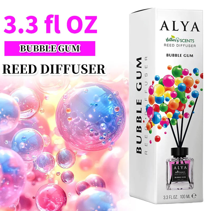 Scented Reed Diffuser Set With Four Incense Sticks