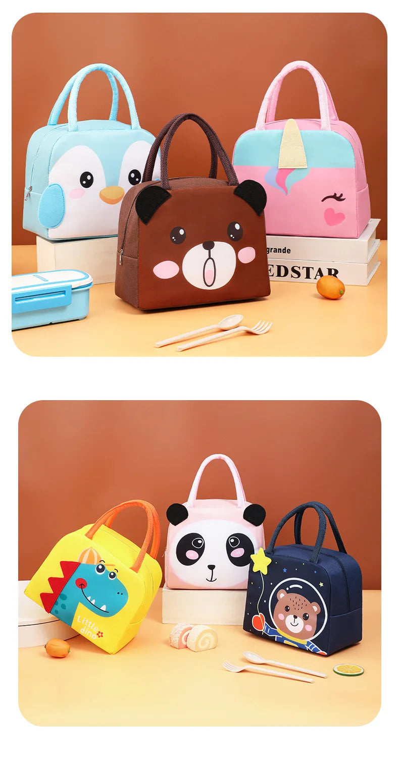Cartoon Children's Lunch Bag Thermal Insulation Aluminum Film High Quality