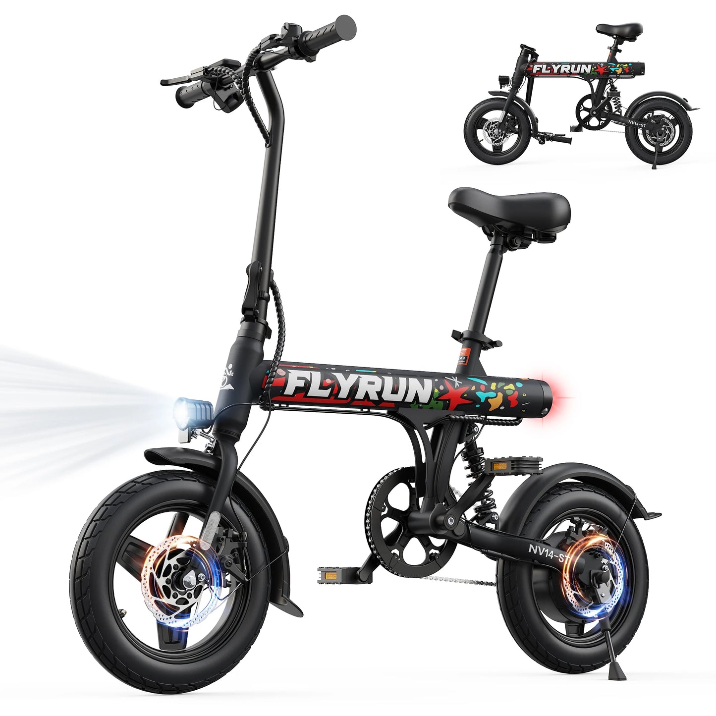 Flyrun NV14-ST Electric Bike 500W Peak Motor Road Bicycle
