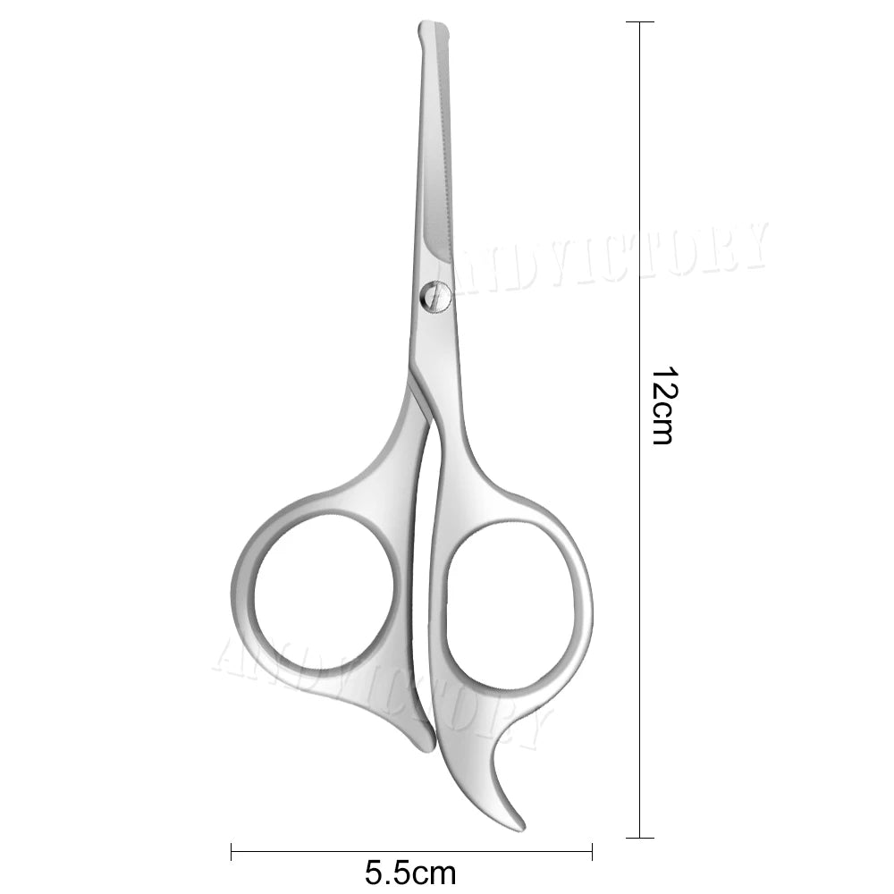 Nose Hair Scissors Facial Hair Remover Stainless Steel Makeup Tool