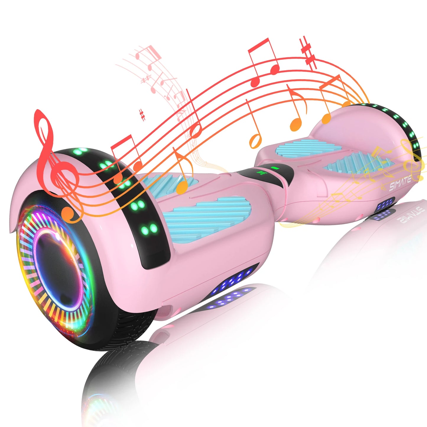 SIMATE All Terrain Hoverboard Bluetooth LED Lights With App Control