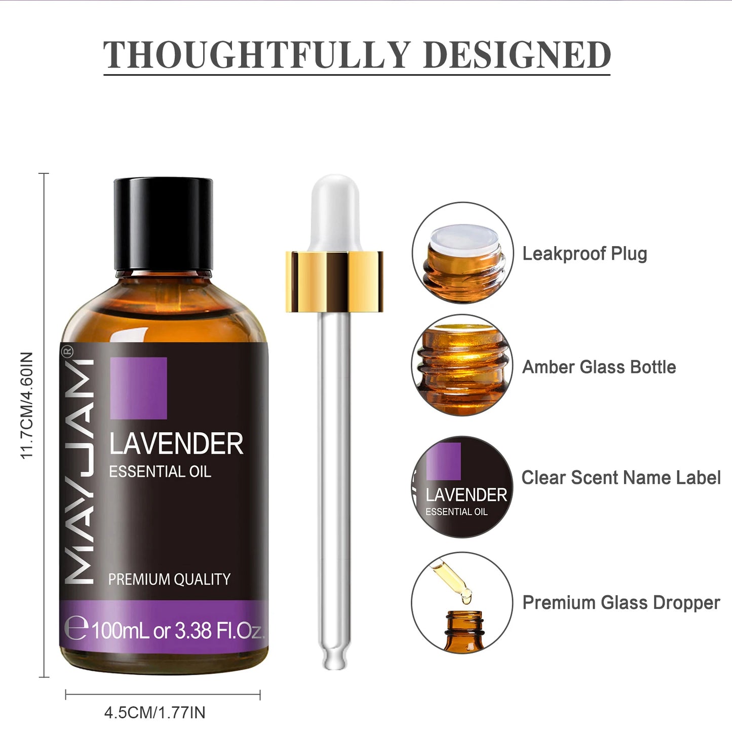 MAYJAM Essential Oils Lavender Vanilla Fragrance Oil For Massage