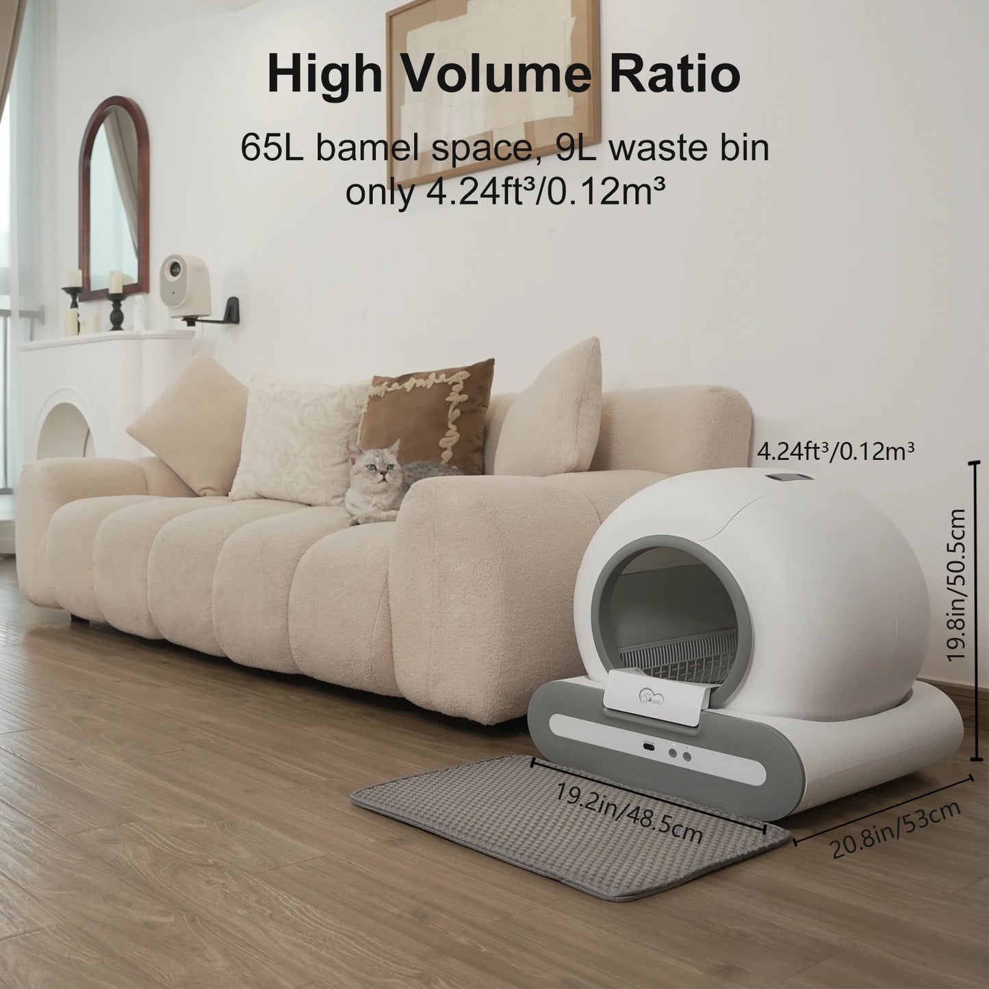 App Controlled Self Cleaning Cat Litter Box With WiFi Connection
