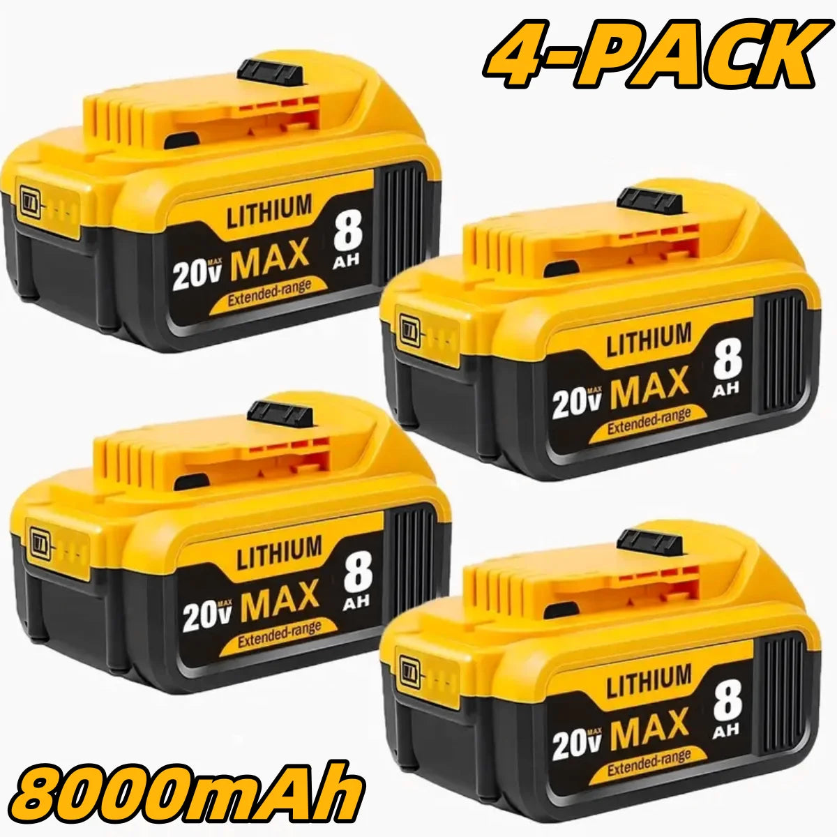 Dewalt 20V 8000mAh Lithium Ion Replacement Battery