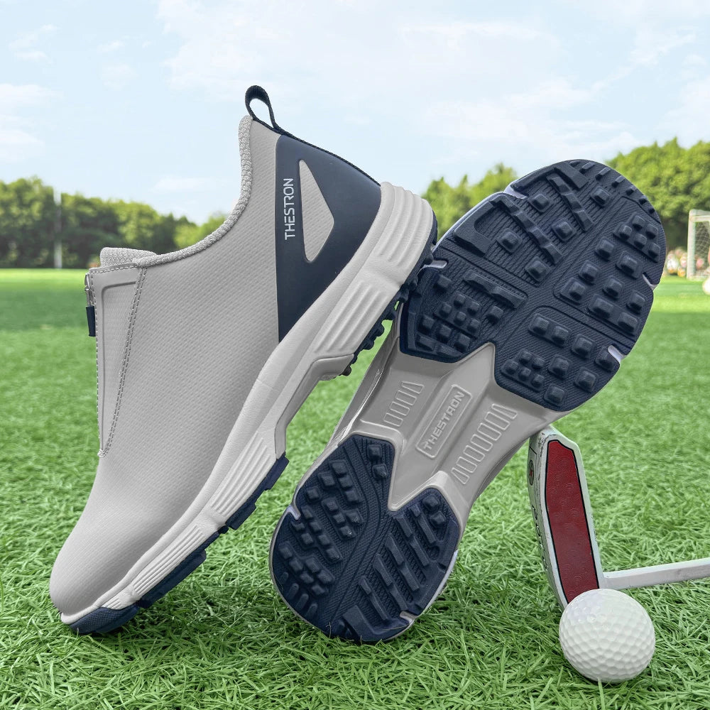 Men Golf Shoes Professional Performance Outdoor Footwear With Rubber Outsole