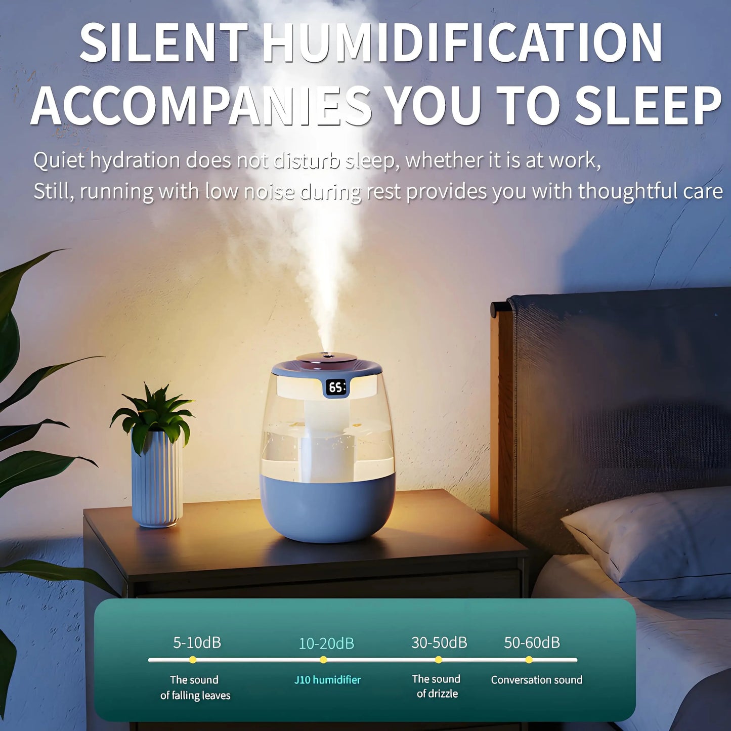 Double Spray Humidifier USB Powered Mist For Rooms