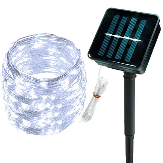 Solar LED Fairy Lights With 100 LEDs For Outdoor Decor