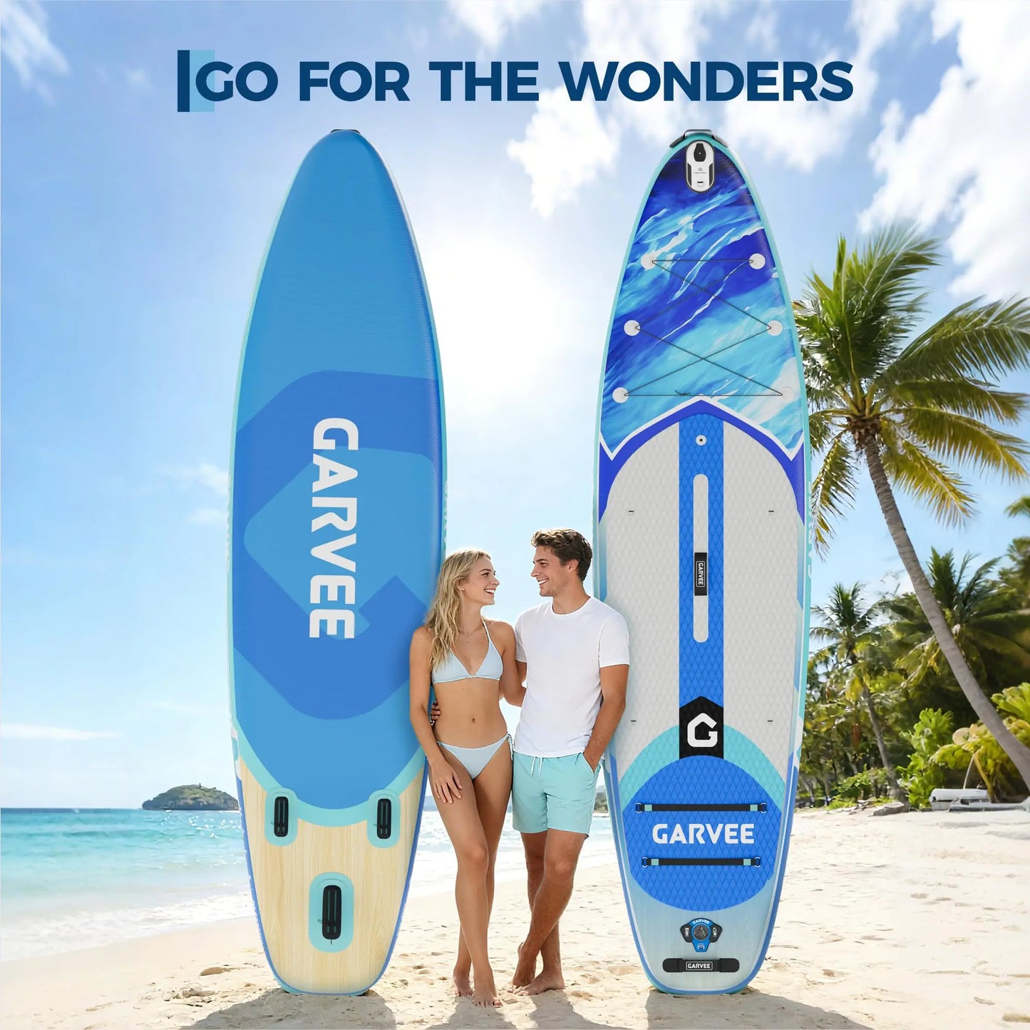 Extra Wide Inflatable Stand Up Paddleboard for Adults and Youth