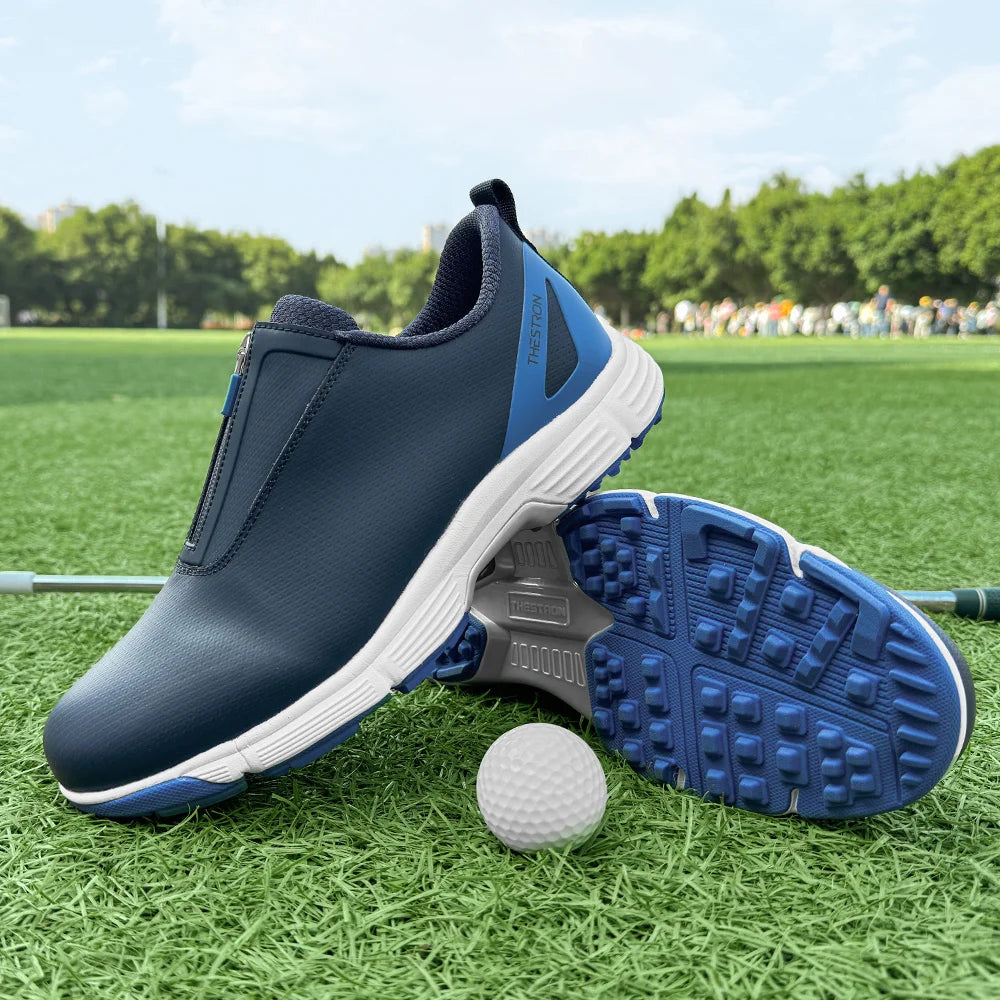 Men Golf Shoes Professional Performance Outdoor Footwear With Rubber Outsole
