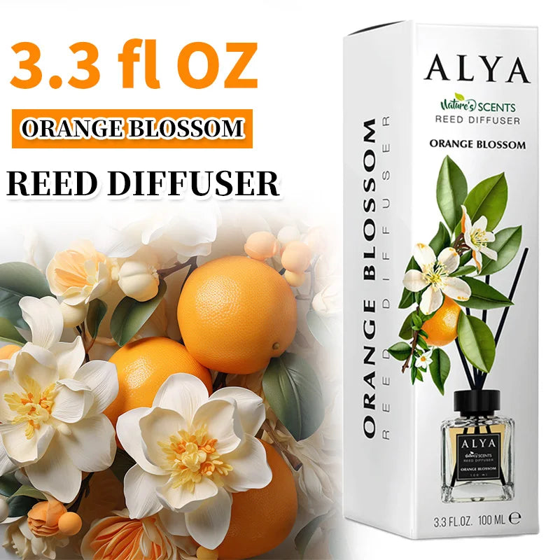 Scented Reed Diffuser Set With Four Incense Sticks