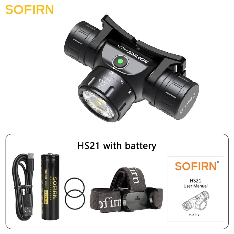 SFT40 18650 USB C Rechargeable Headlamp For Hunting And Hiking