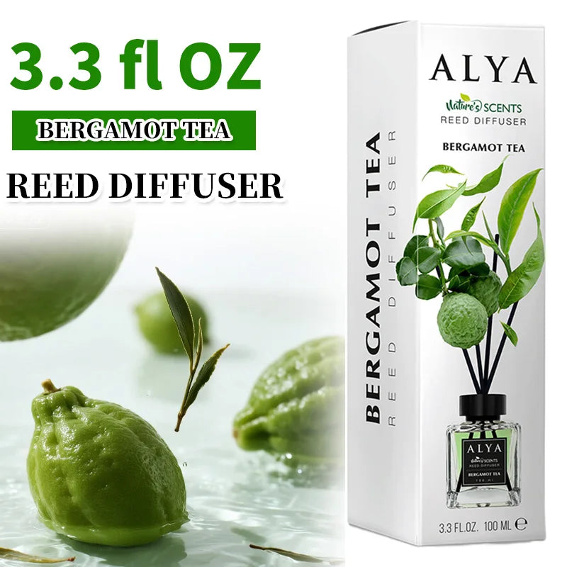 Scented Reed Diffuser Set With Four Incense Sticks