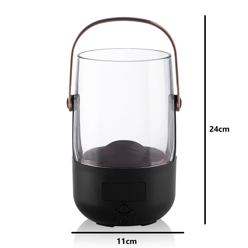 USB Aroma Humidifier With Night Light Timer Auto Shut Off