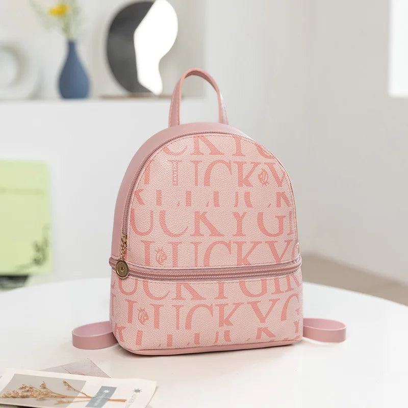PU Leather Mini Backpack Retro Crossbody Bag For Unisex Casual