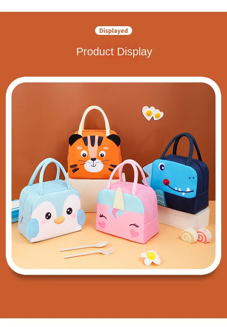 Cartoon Children's Lunch Bag Thermal Insulation Aluminum Film High Quality